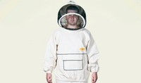 Куртка пчеловода "Австралийская" льняная (лицевая сетка отстегивается при помощи молнии) размер 50