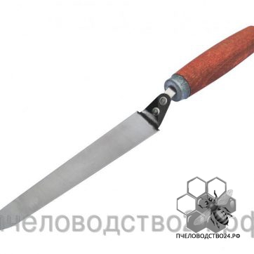 Нож пчеловодный зауженный на конце (марка стали 40Х13) толщина металла 0,8 мм