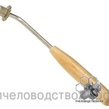 Каток для наващивания рамок со шпорой с деревянной круглой ручкой