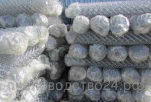 Сетка плетеная Рабица оцинкованная, размер 1,8х10,0м м2 15 метров рулон